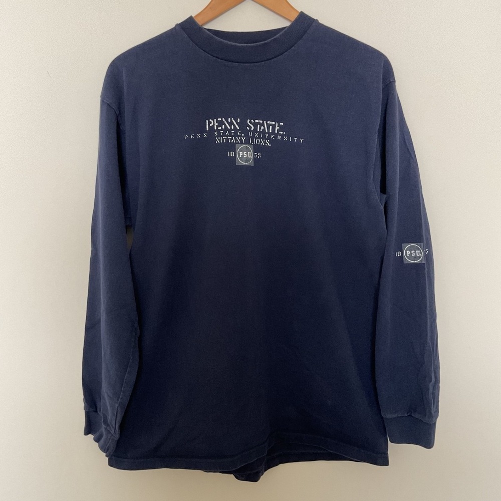 VTG 90s Jansport Penn State Nittany Lions PSU 1855 Crewneck Thick T Shirt L USA